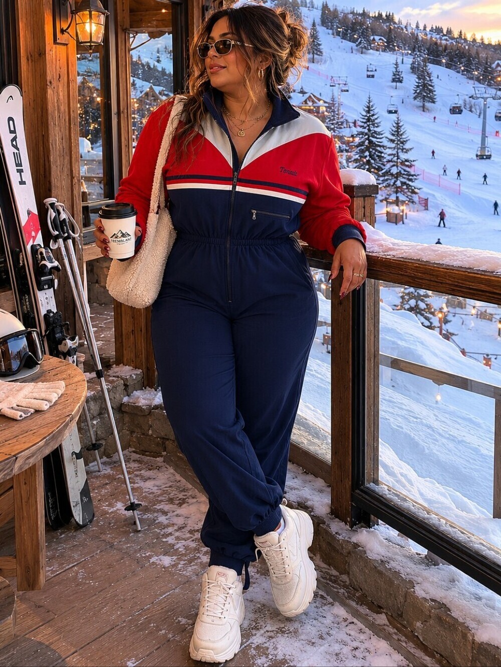 Vintage Ski Suit One Piece Stirrup Snowsuit Retro 80s 90s Thermal Suit Size 12